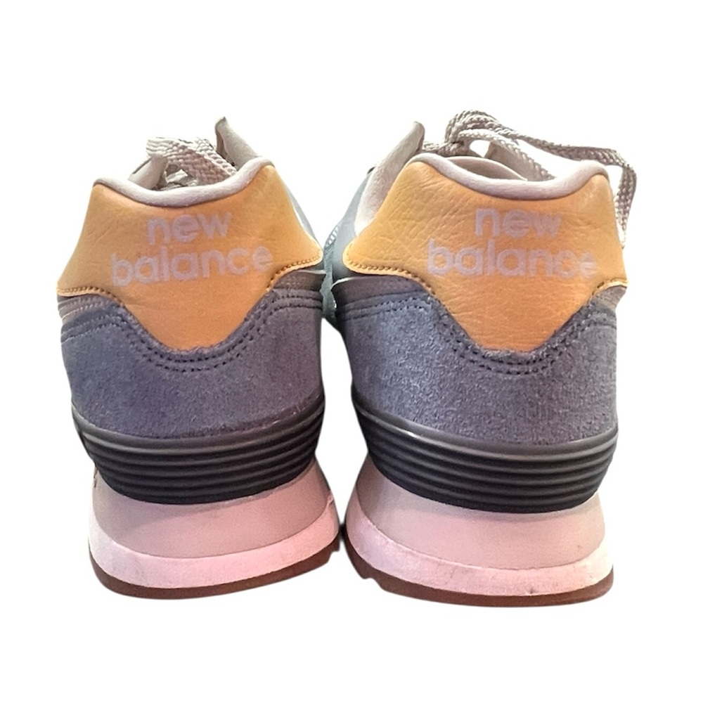 New Balance 574 Light Slate Wheat Field Women’s 10 - Picture 5 of 6